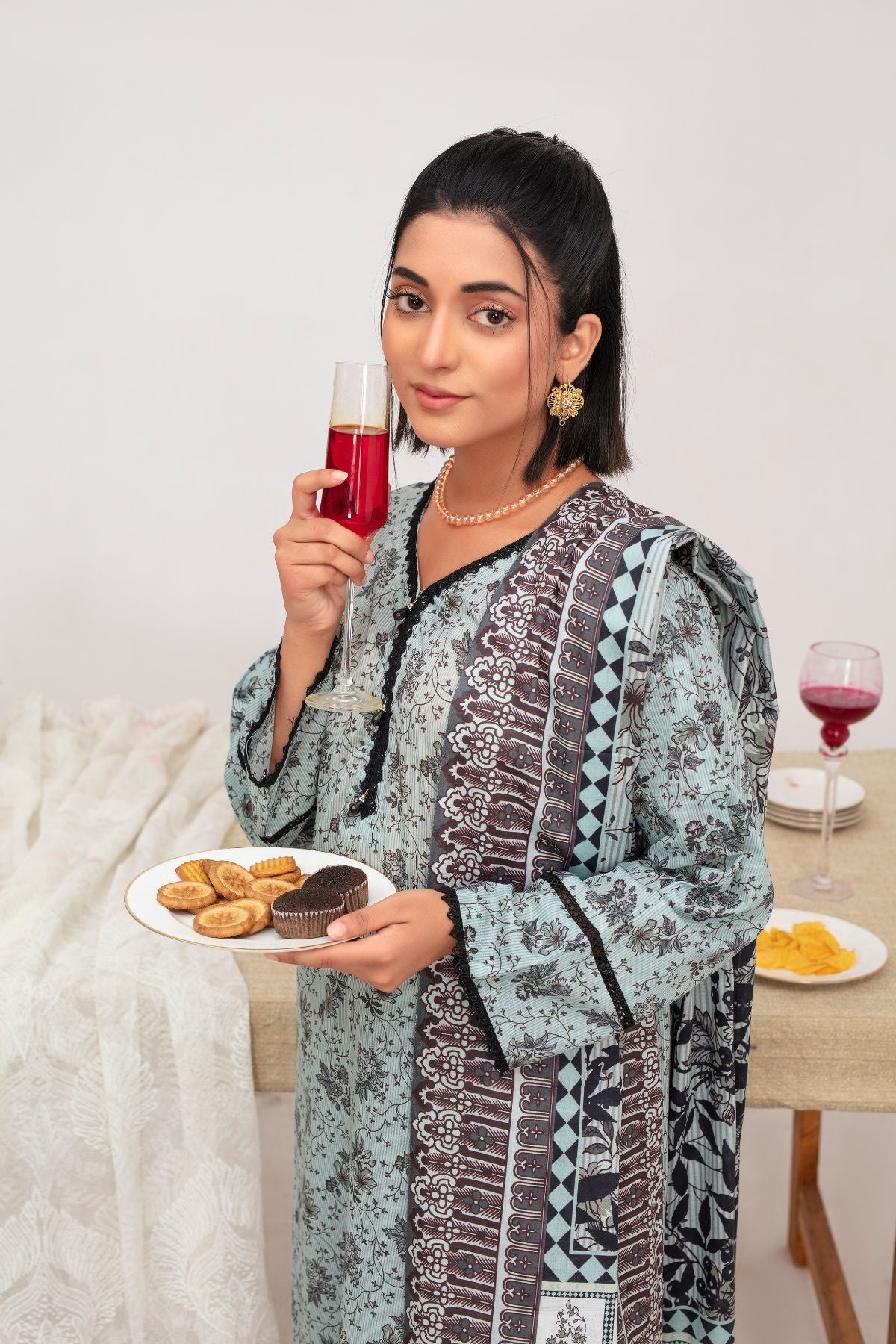 Serene Bloom Lawn 3 piece Suit | Ready To Wear