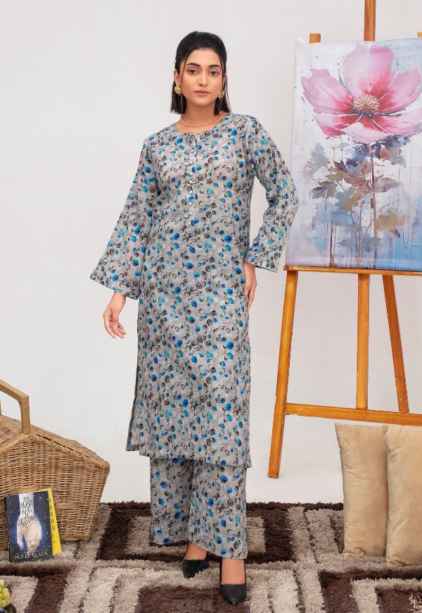 Azure Whisper Lawn 2 piece Suit