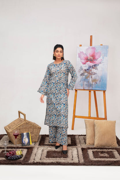Azure Whisper Lawn 2 piece Suit