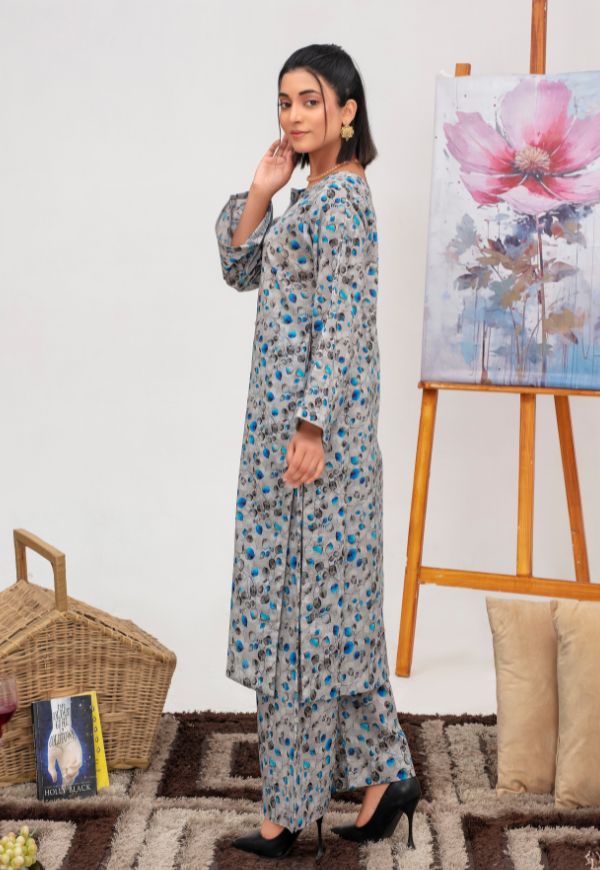 Azure Whisper Lawn 2 piece Suit