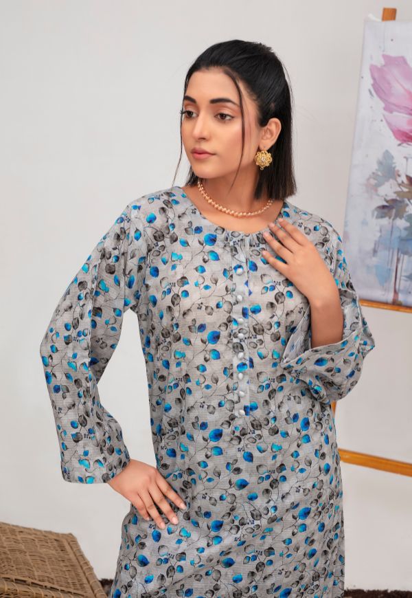 Azure Whisper Lawn 2 piece Suit