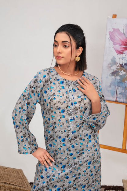 Azure Whisper Lawn 2 piece Suit
