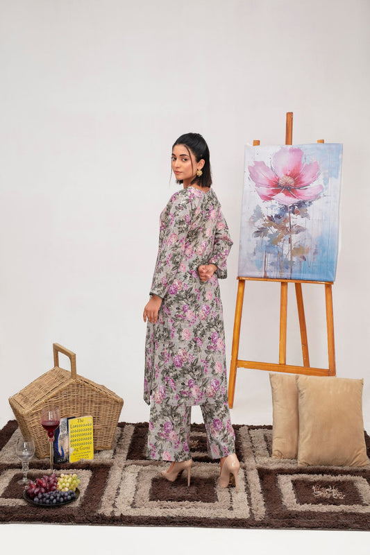 Floral Whisper Lawn 2 piece Suit
