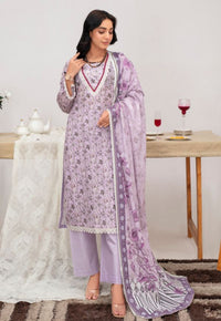 Lavender Bloom Lawn 3 piece Suit | Ready To Wear