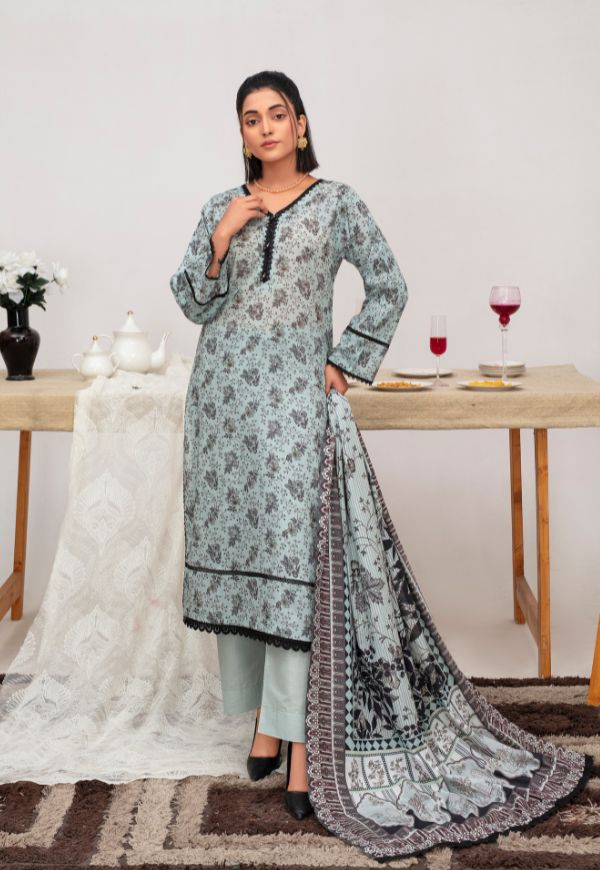 Serene Bloom Lawn 3 piece Suit | Ready To Wear